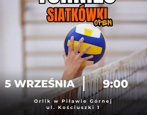 Turniej siatkówki na Orliku w Piławie Górnej – zapisy trwają