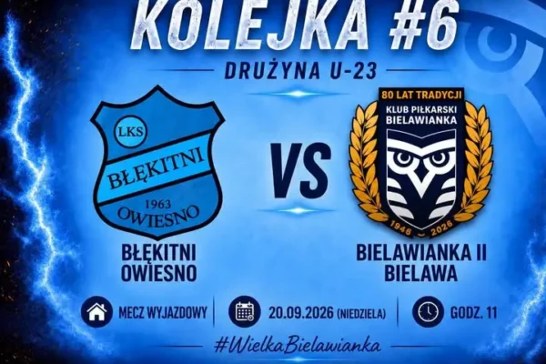 Niedzielny mecz w Owiesnie – Bielawianka II zagra z LKS Błękitni