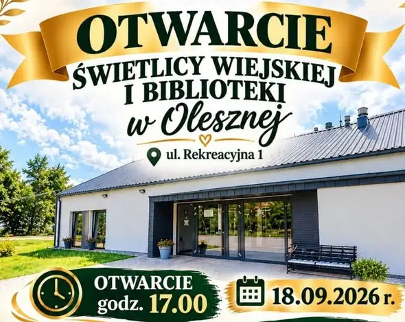 Oleszna ma nowy budynek wielofunkcyjny. Kosztował ponad 3 mln zł