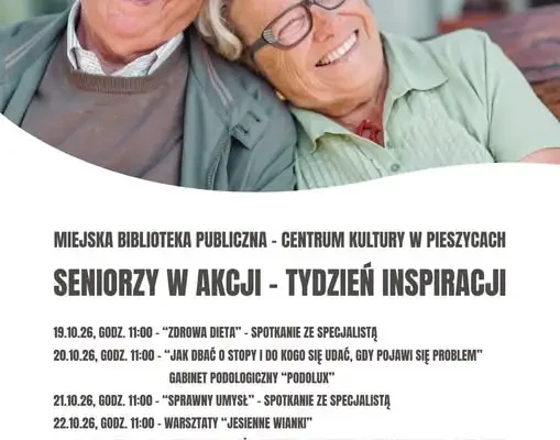 Tydzień Inspiracji dla Seniorów w Pieszycach – sprawdź harmonogram