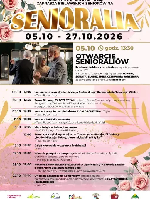 Bielawskie Senioralia 2026 – miesiąc pełen kultury i zabawy dla seniorów