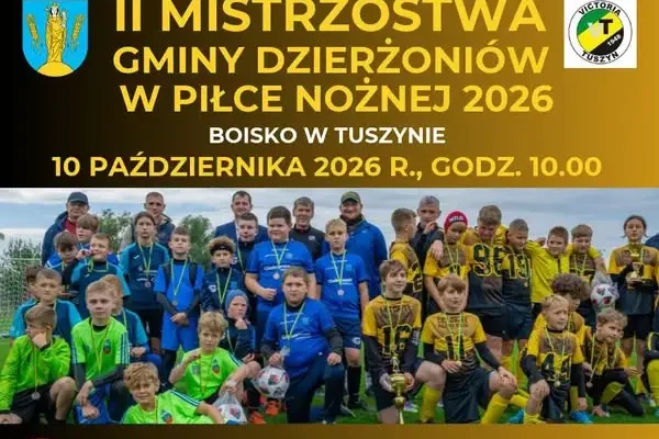 Finałowy turniej II Mistrzostw Gminy Dzierżoniów w piłce nożnej już 10 października w Tuszynie