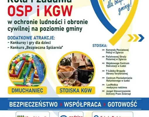 Konferencja o roli OSP i KGW w ochronie ludności – Gmina Zgierz zaprasza 10 października
