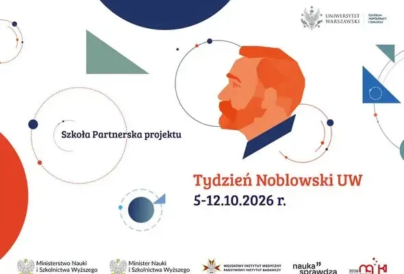 Tydzień Noblowski UW 2026 – nasza szkoła w gronie partnerów