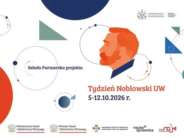 Tydzień Noblowski UW 2026 – nasza szkoła w gronie partnerów