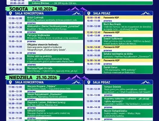 Festiwal Podróżników ŁOwca Przygód w Dzierżoniowie – harmonogram już dostępny!