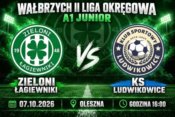 Zapowiedź meczu juniorów: Zieloni Łagiewniki podejmą Ludwikowice
