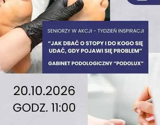 Bezpłatne spotkanie o pielęgnacji stóp w Pieszycach