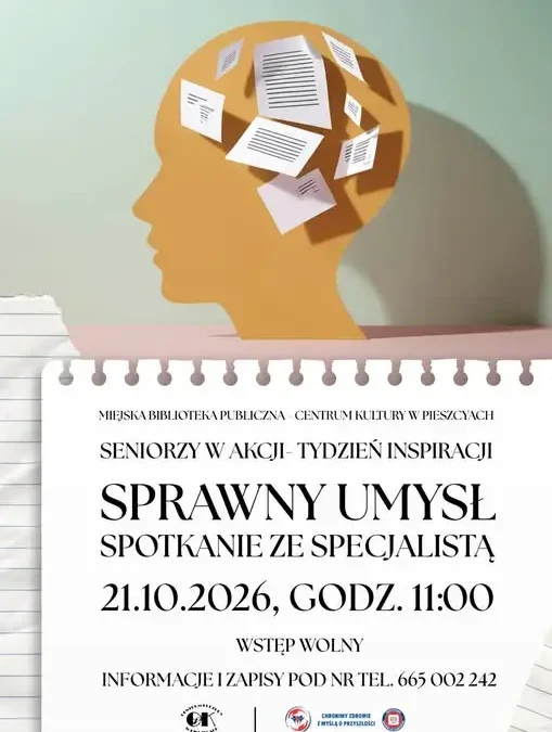 Sprawny umysł na każdym etapie życia – spotkanie dla seniorów w Pieszycach