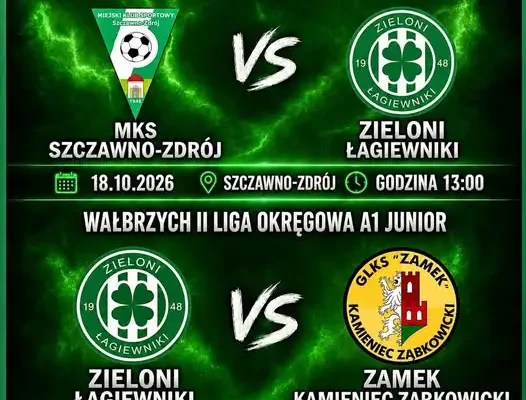 Niedzielne mecze młodzieży: Szczawienko-Zdrój i Oleszna zapraszają