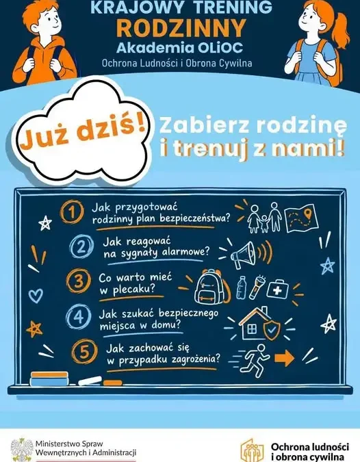 Krajowy Trening Rodzinny z Policją – ostatnia szansa dziś