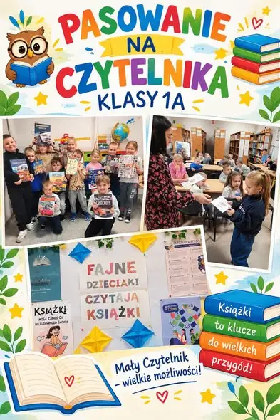 Pierwszoklasiści zostali pasowani na czytelników biblioteki szkolnej