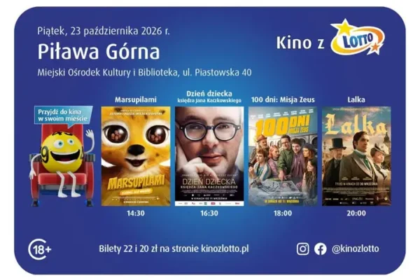 Kino LOTTO zawita do Piławy Górnej – seans już w piątek