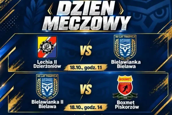 Dzień Meczowy w Bielawie: Bielawianka gra z Lechią Dzierżoniów i Boxmetem Piskorzów