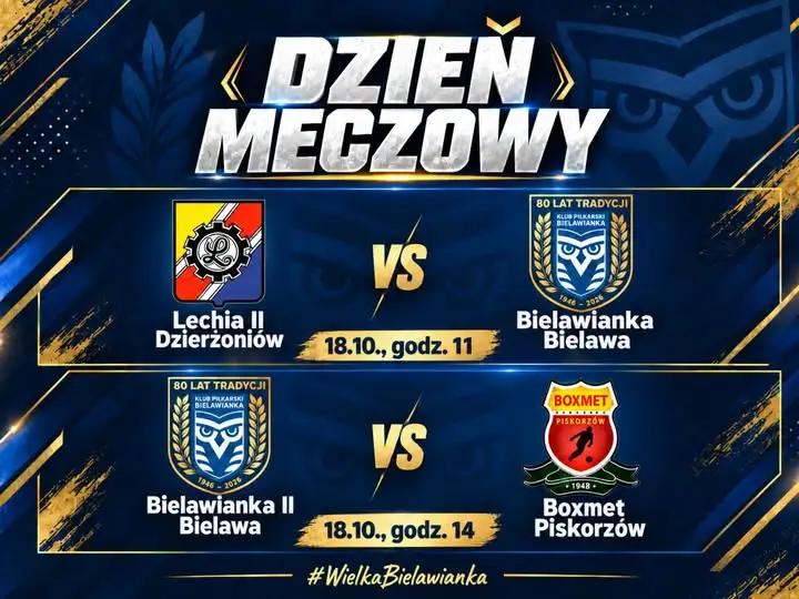 Dzień Meczowy w Bielawie: Bielawianka gra z Lechią Dzierżoniów i Boxmetem Piskorzów