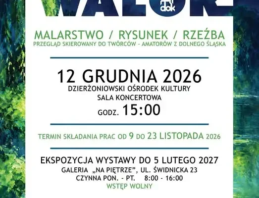 Dzierżoniów: XI Dolnośląski Przegląd Plastyki Nieprofesjonalnej WALOR 2026 – zgłoszenia do 23 listopada