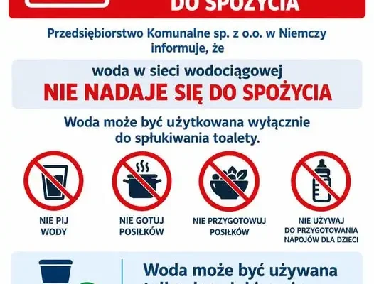 Niemcza: woda niezdatna do spożycia w Wilkowie Wielkim i na ul. Wrocławskiej