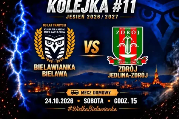 Bielawianka podejmie Zdrój Jedlina-Zdrój w 11. kolejce