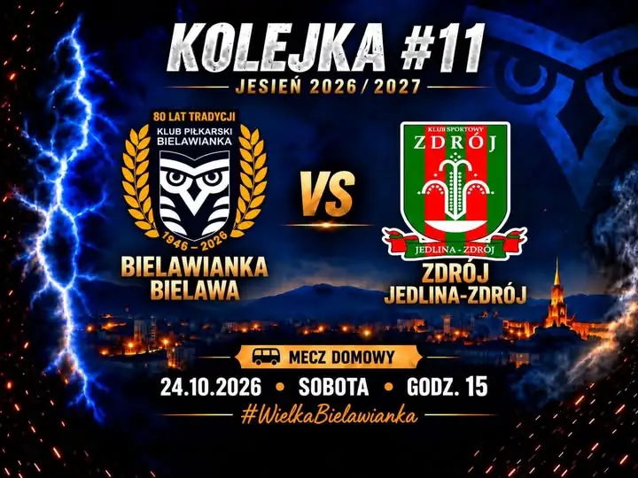 Bielawianka podejmie Zdrój Jedlina-Zdrój w 11. kolejce