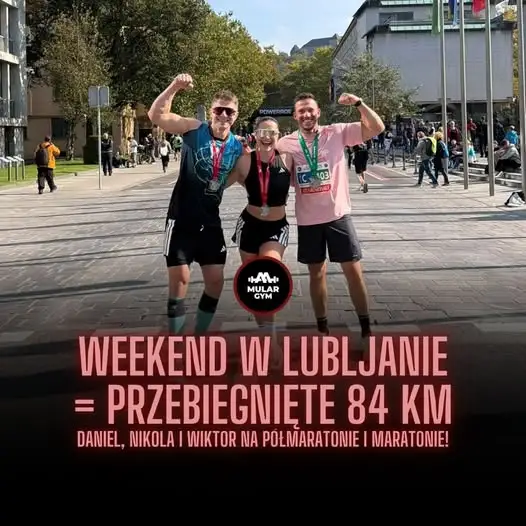 MularGym w Lublanie: maraton i półmaraton z sukcesami