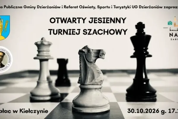 Otwarty Jesienny Turniej Szachowy w Kiełczynie – zaproszenie na 30 października