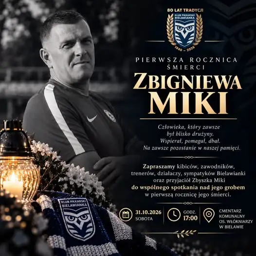 Rocznica śmierci Zbigniewa Miki – Bielawianka zaprasza na wspólne spotkanie przy grobie