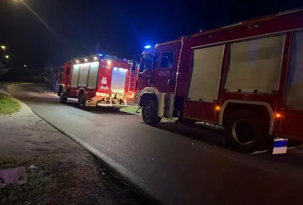 Pożar sadzy w Piławie Górnej – nocna interwencja strażaków OSP