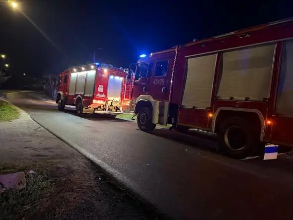 Pożar sadzy w Piławie Górnej – nocna interwencja strażaków OSP