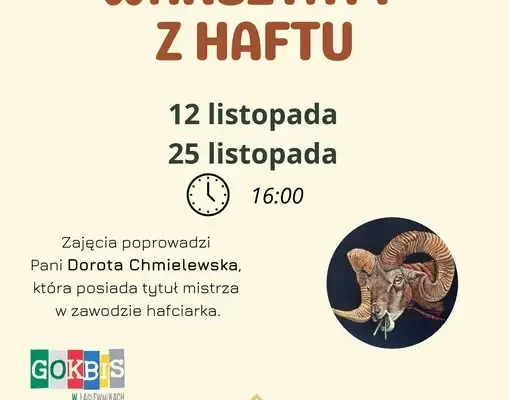 Warsztaty haftu w Łagiewnikach – zapisy trwają