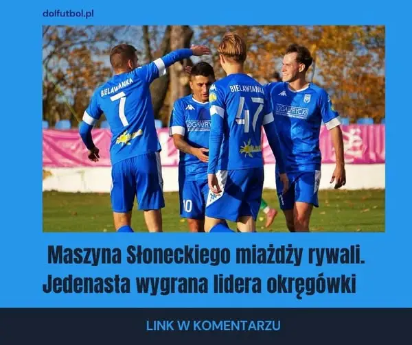 Bielawianka Bielawa nie zwalnia tempa: 11 meczów, 11 zwycięstw i dziesięć bramek w kolejnym spotkaniu